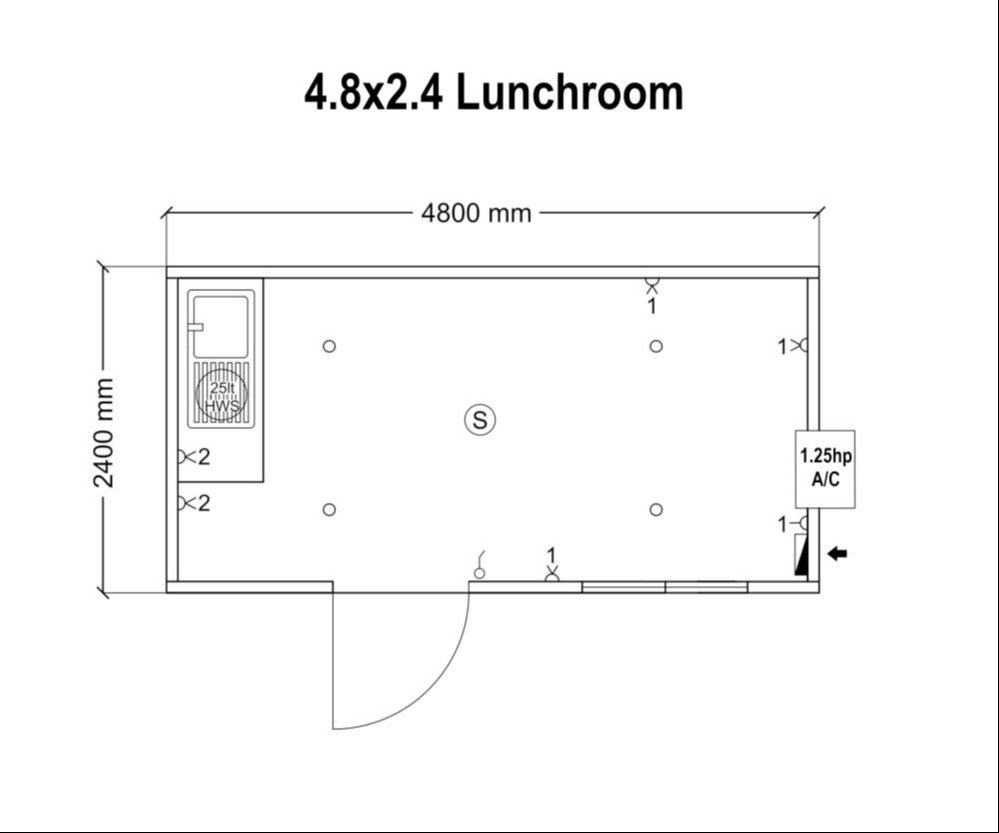 4.8x2.4 lunchroom